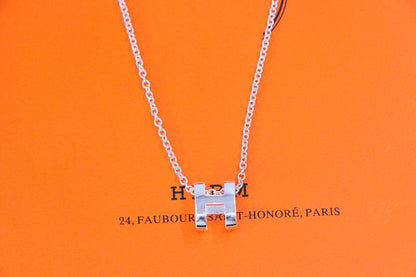 [LumiVibe]HM NECKLACE H LETTER OVAL SERIES