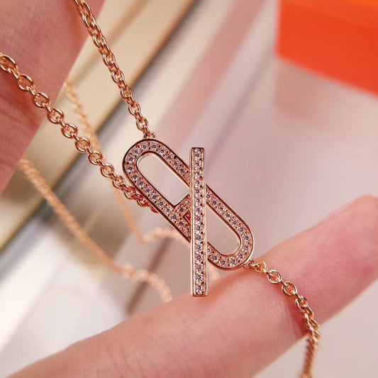 [LumiVibe]HM FIRE PIG NOSE NECKLACE TRENDY STREET