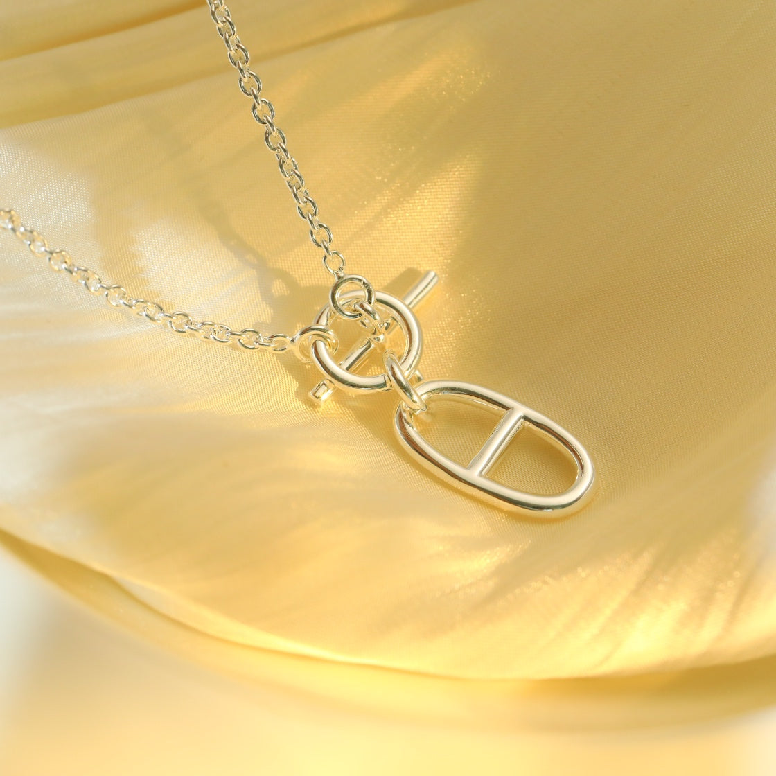 [LumiVibe]HM CHAINE D'ANCRE PENDANT NECKLACE STERLING SILVER
