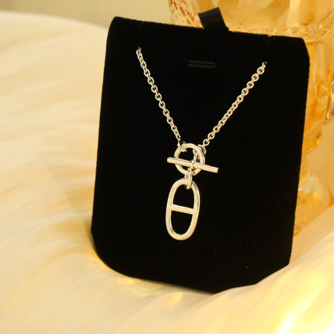 [LumiVibe]HM CHAINE D'ANCRE PENDANT NECKLACE STERLING SILVER
