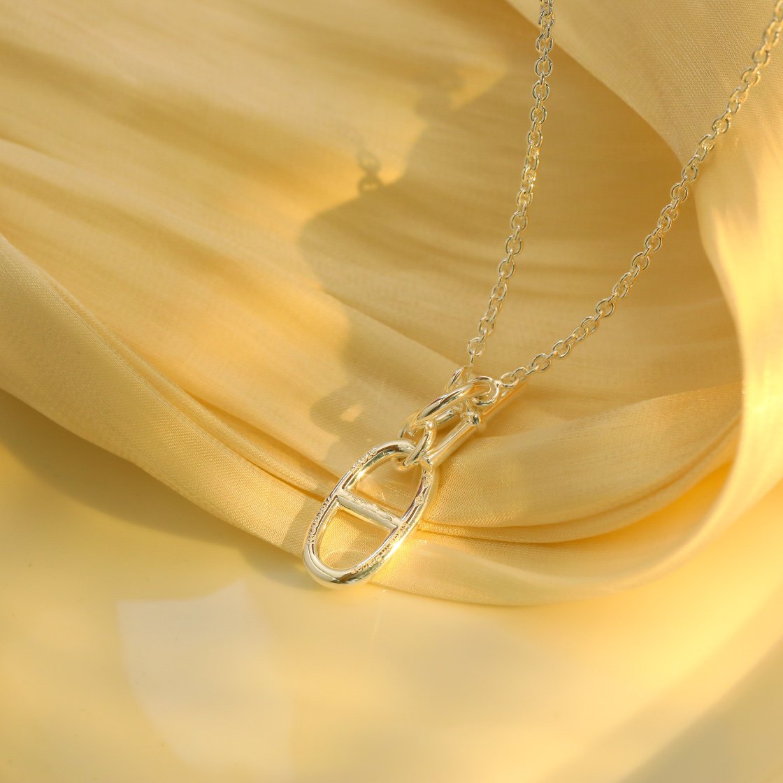 [LumiVibe]HM CHAINE D'ANCRE PENDANT NECKLACE STERLING SILVER