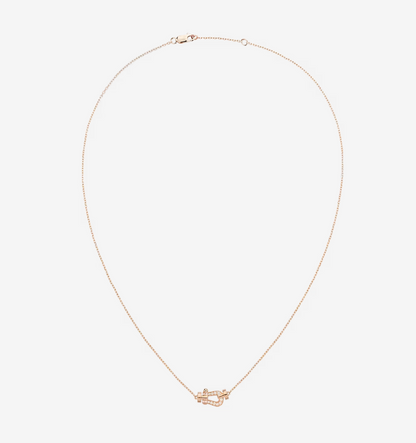 [LumiVibe]FORCE 10 DIAMOND PINK GOLD NECKLACE MINI MODEL