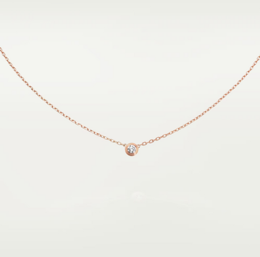 [LumiVibe]DAMOUR DIAMOND NECKLACE