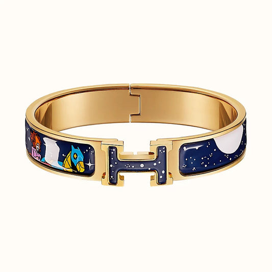 [LumiVibe]H STAR AND MOON BRACELET 12MM