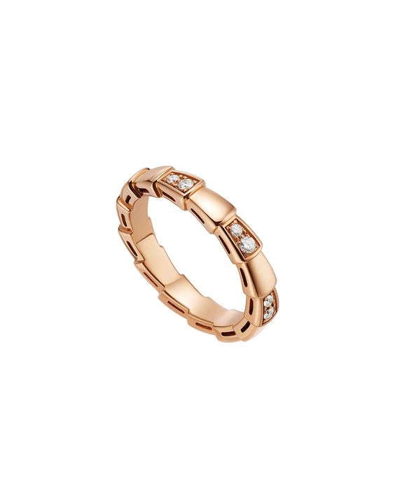 [LumiVibe]SERPENTI RING PINK GOLD  3MM