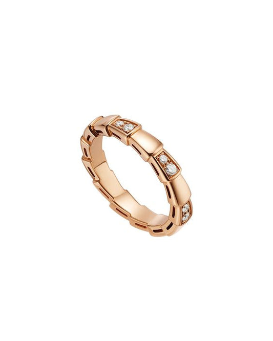 [LumiVibe]SERPENTI RING PINK GOLD  3MM