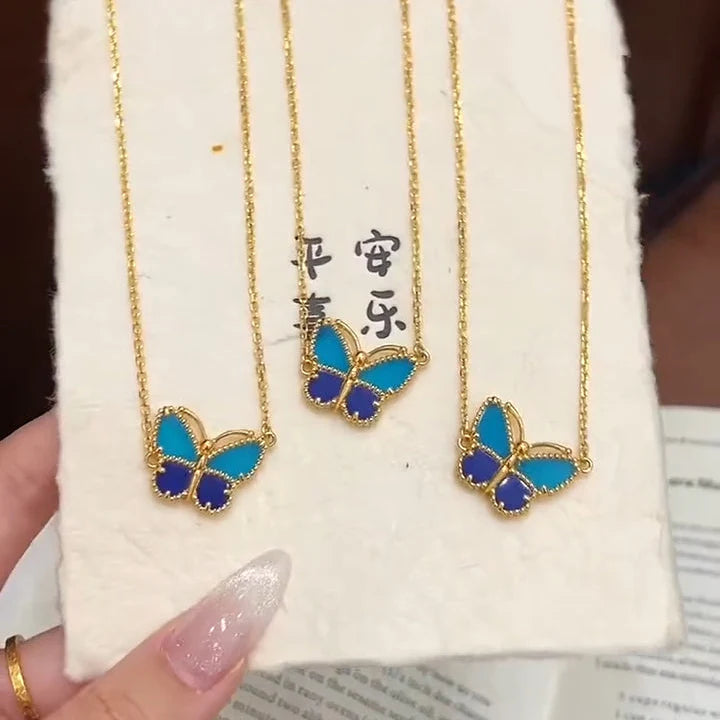 [LumiVibe]  2026 NEW LUCKY BUTTERFLY 1 MOTIFS NECKLACE