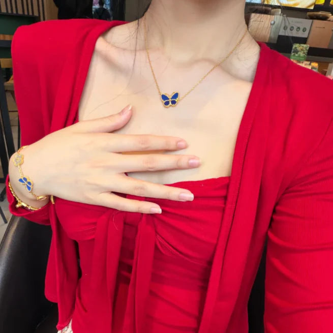 [LumiVibe]  2026 NEW LUCKY BUTTERFLY 1 MOTIFS NECKLACE