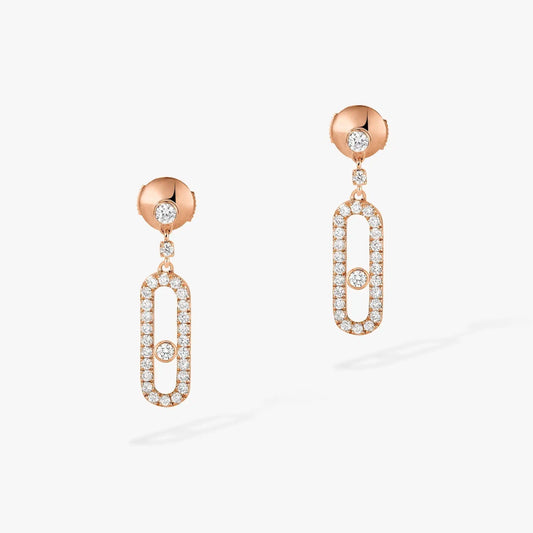 [LumiVibe]DORMEUSES MOVE UNO DIAMOND EARRINGS