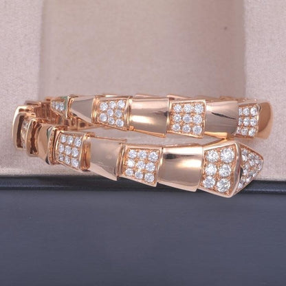 [LumiVibe]SERPENTI BRACELET PINK GOLD DIAMOND