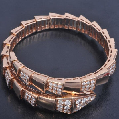 [LumiVibe]SERPENTI BRACELET PINK GOLD DIAMOND