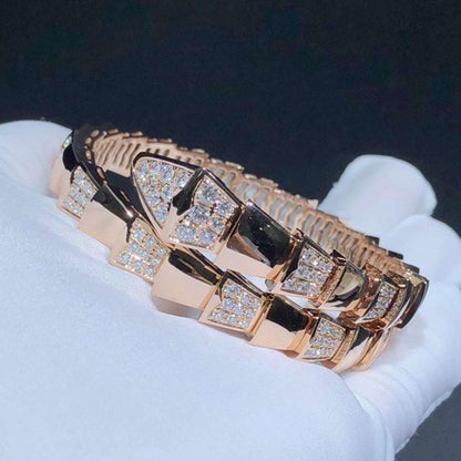 [LumiVibe]SERPENTI BRACELET PINK GOLD DIAMOND