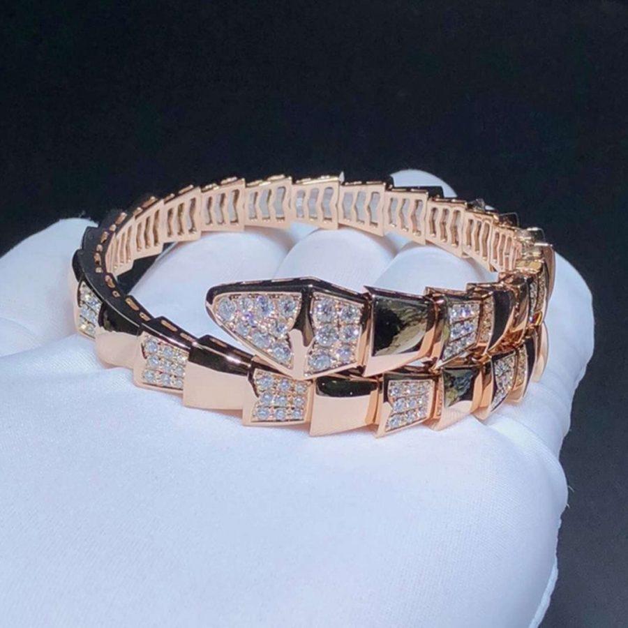 [LumiVibe]SERPENTI BRACELET PINK GOLD DIAMOND