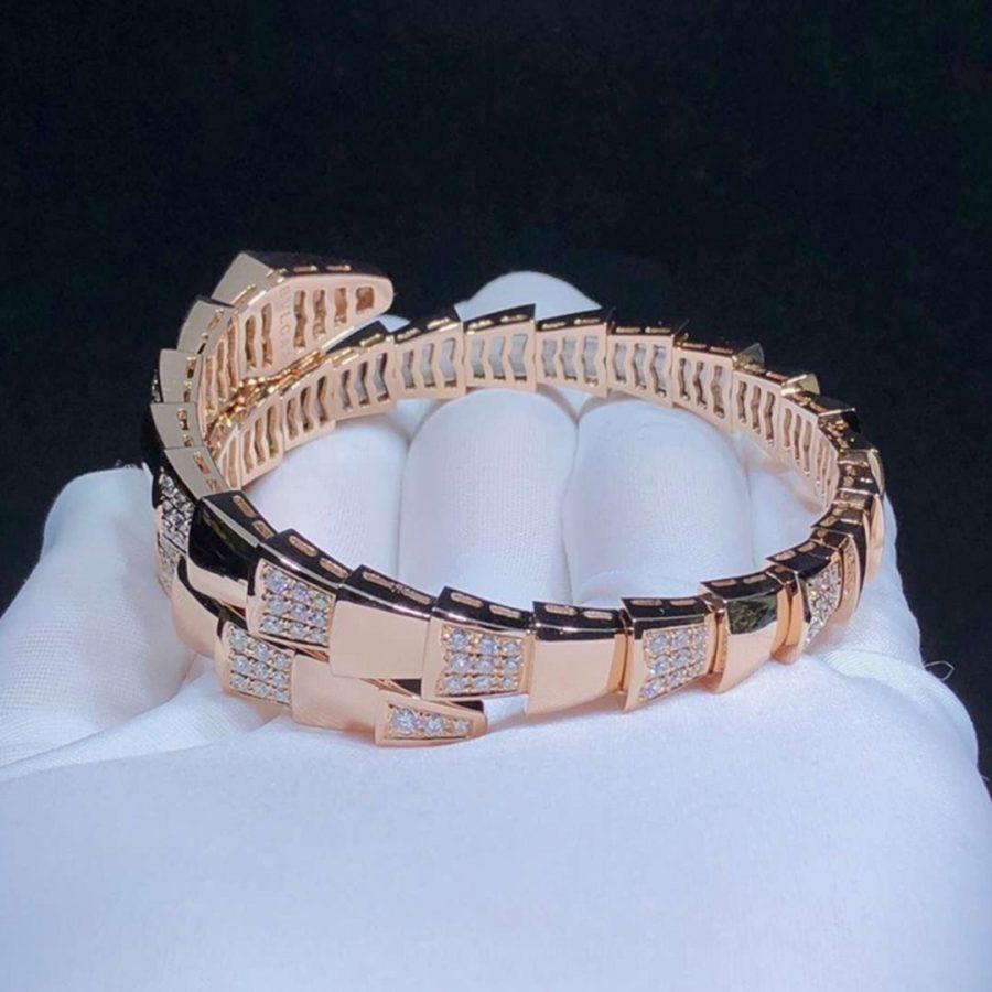 [LumiVibe]SERPENTI BRACELET PINK GOLD DIAMOND