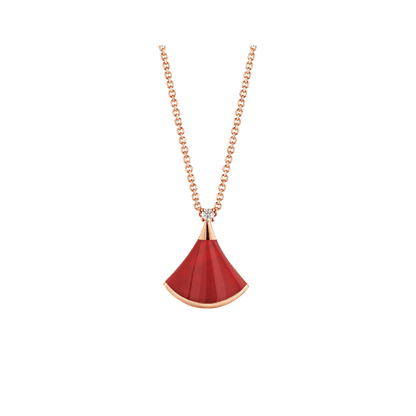 [LumiVibe]DREAM NECKLACE CARNELIAN 1 DIAMOND