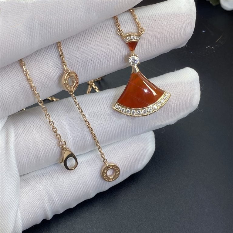 [LumiVibe]DREAM NECKLACE CARNELIAN DIAMOND