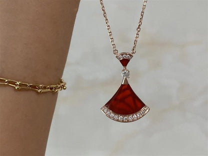 [LumiVibe]DREAM NECKLACE CARNELIAN DIAMOND
