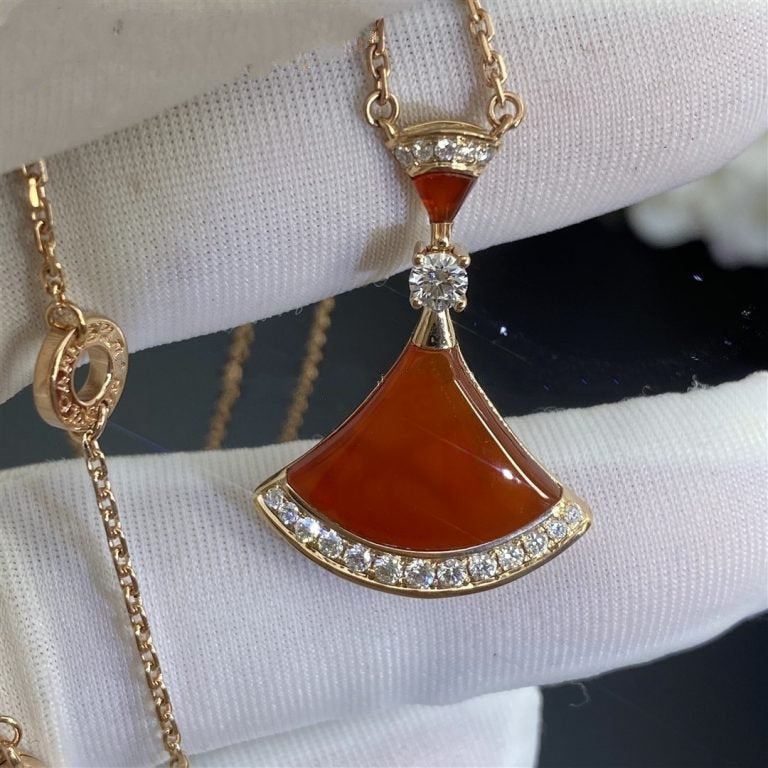 [LumiVibe]DREAM NECKLACE CARNELIAN DIAMOND