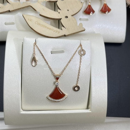 [LumiVibe]DREAM NECKLACE CARNELIAN DIAMOND