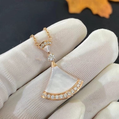 [LumiVibe]DREAM NECKLACE MOP PINK GOLD DIAMOND