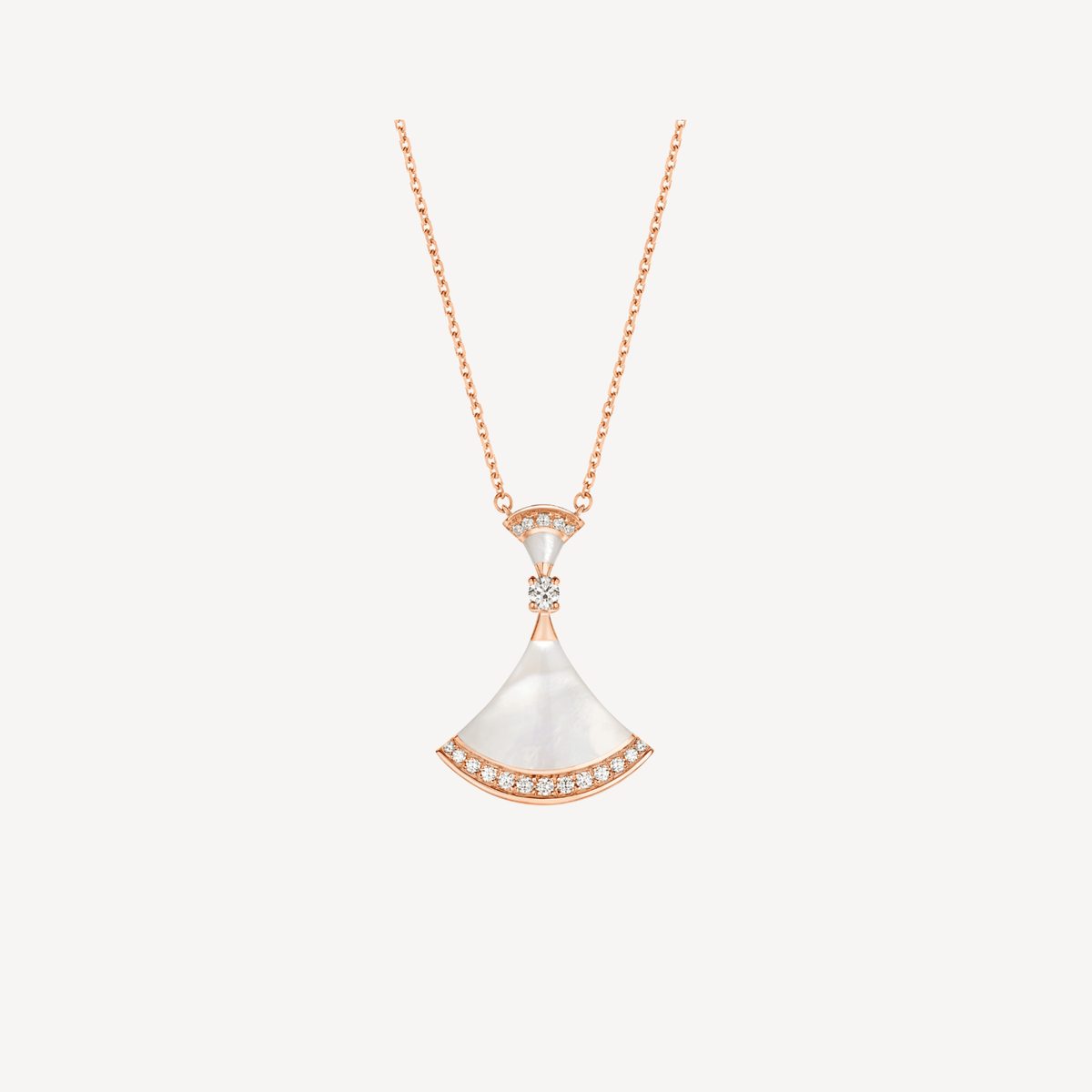 [LumiVibe]DREAM NECKLACE MOP PINK GOLD DIAMOND