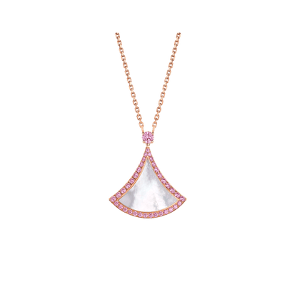 [LumiVibe]DREAM NECKLACE MOP DIAMOND PINK