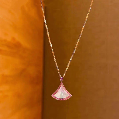 [LumiVibe]DREAM NECKLACE MOP DIAMOND PINK