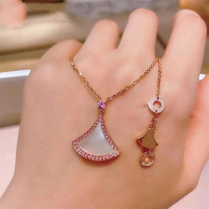 [LumiVibe]DREAM NECKLACE MOP DIAMOND PINK