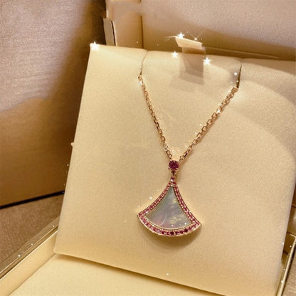 [LumiVibe]DREAM NECKLACE MOP DIAMOND PINK