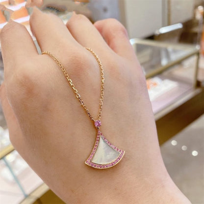 [LumiVibe]DREAM NECKLACE MOP DIAMOND PINK