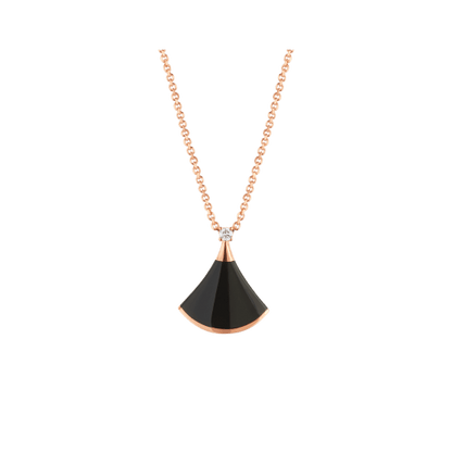 [LumiVibe]DREAM NECKLACE ONYX 1 DIAMOND