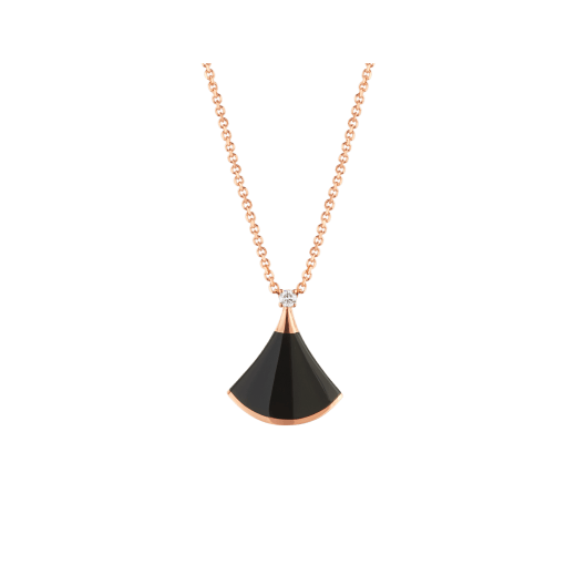 [LumiVibe]DREAM NECKLACE ONYX 1 DIAMOND