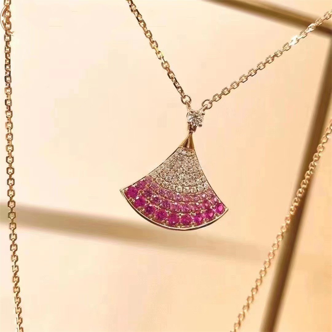 [LumiVibe]DREAM NECKLACE PINK GOLD PINK DIAMOND