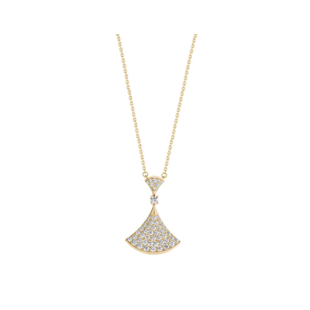 [LumiVibe]DREAM NECKLACE GOLD FULL DIAMOND