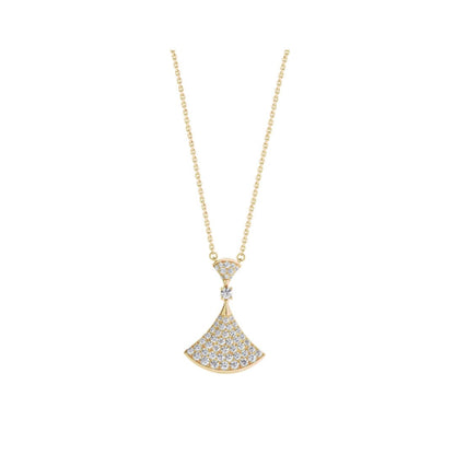[LumiVibe]DREAM NECKLACE GOLD FULL DIAMOND
