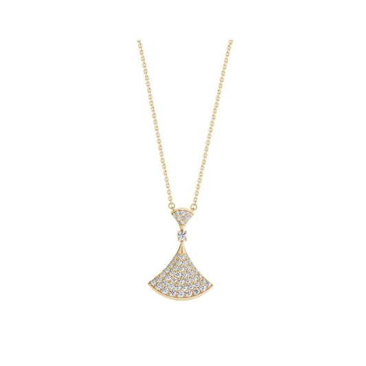 [LumiVibe]DREAM NECKLACE GOLD FULL DIAMOND