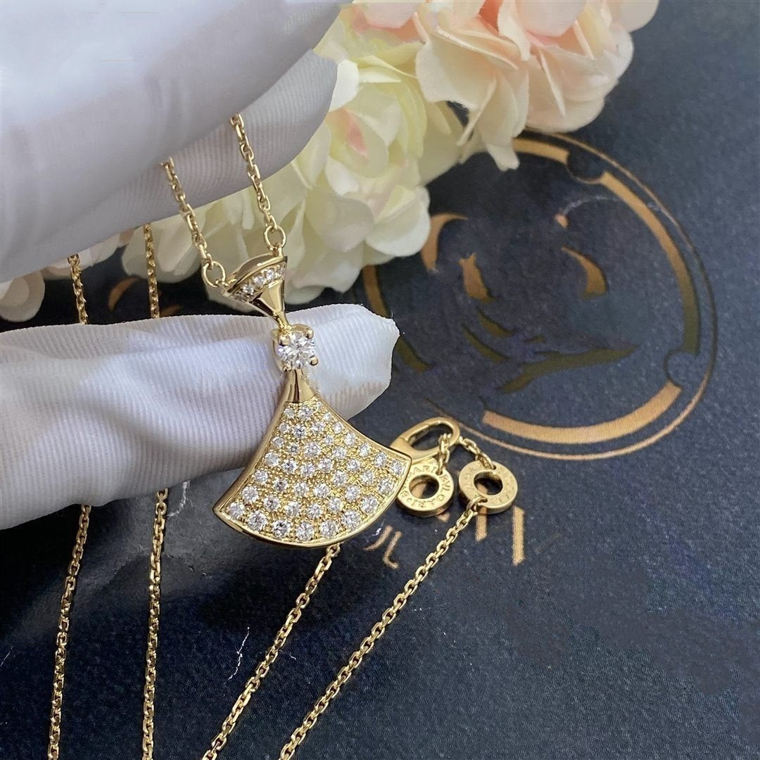 [LumiVibe]DREAM NECKLACE GOLD FULL DIAMOND