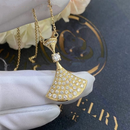 [LumiVibe]DREAM NECKLACE GOLD FULL DIAMOND