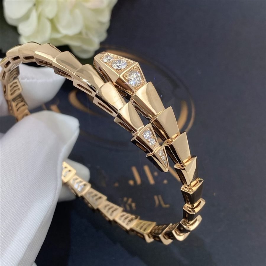 [LumiVibe]SERPENTI BRACELET DIAMONDS PINK GOLD
