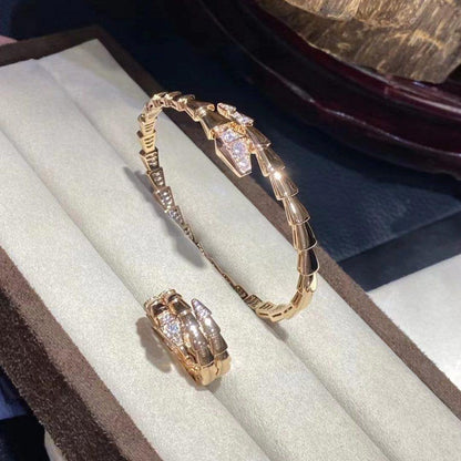 [LumiVibe]SERPENTI BRACELET DIAMONDS PINK GOLD