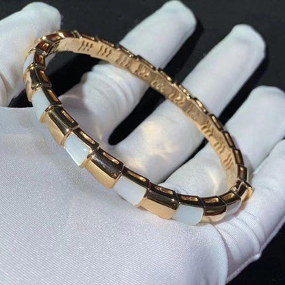 [LumiVibe]SERPENTI BRACELET PINK GOLD MOP