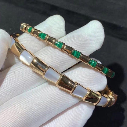 [LumiVibe]SERPENTI BRACELET PINK GOLD MOP