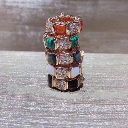 [LumiVibe]SERPENTI PEDANT DIAMOND NECKLACE