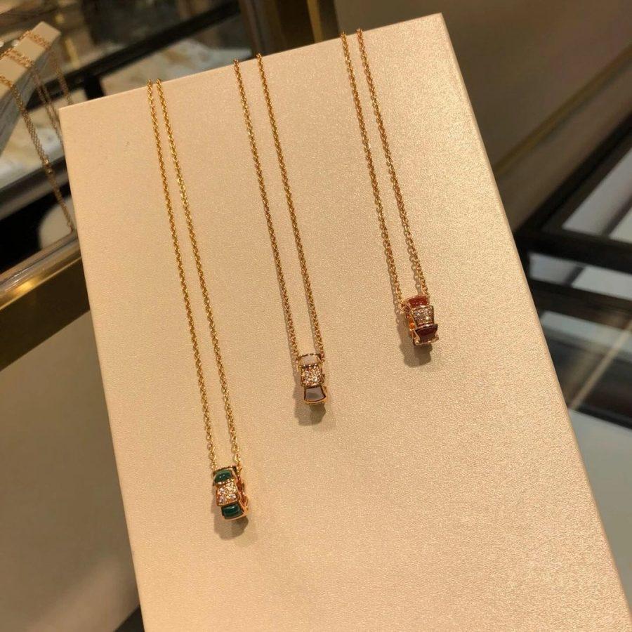 [LumiVibe]SERPENTI PEDANT DIAMOND NECKLACE