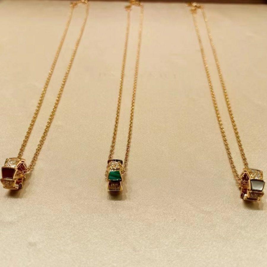 [LumiVibe]SERPENTI PEDANT DIAMOND NECKLACE