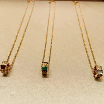 [LumiVibe]SERPENTI PEDANT DIAMOND NECKLACE