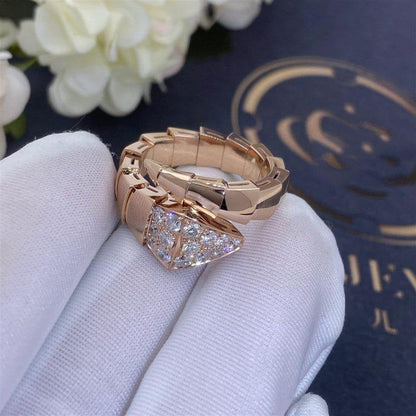 [LumiVibe]SERPENTI RING PINK GOLD DIAMOND