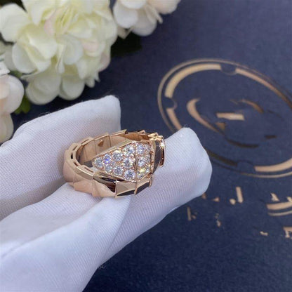 [LumiVibe]SERPENTI RING PINK GOLD DIAMOND