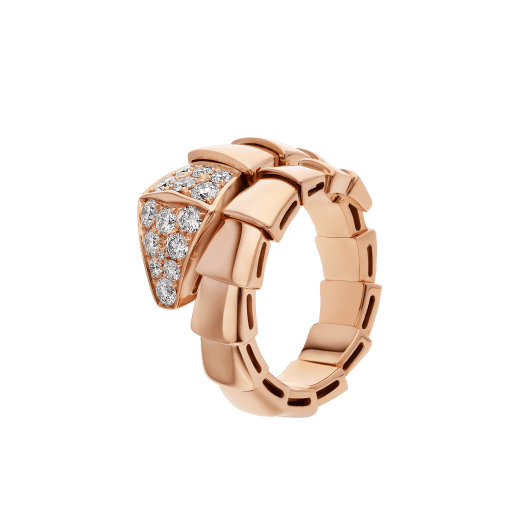 [LumiVibe]SERPENTI RING PINK GOLD DIAMOND