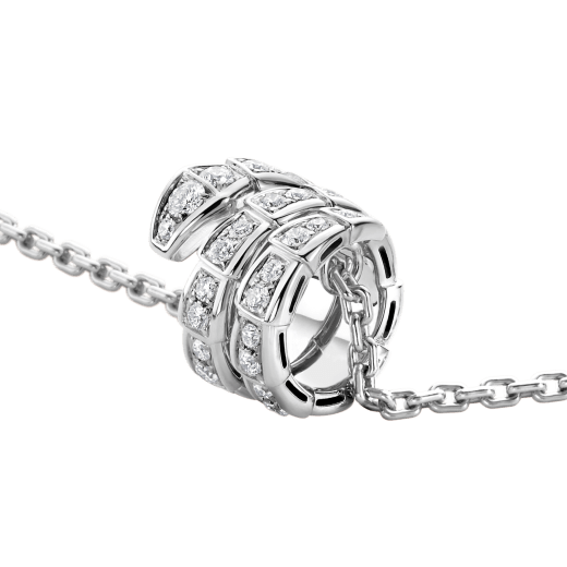 [LumiVibe]SERPENTI  NECKLACE DOUBLE RING DIAMOND